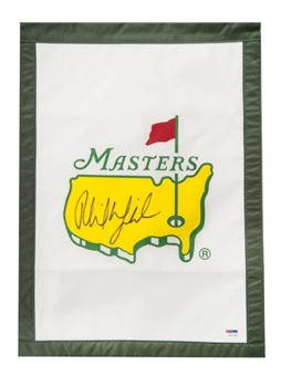 Phil Mickelson Signed Masters Golf Flag